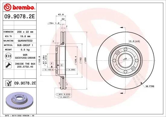 Bremsensatz, Scheibenbremse BREMBO KT 08 031 Bild Bremsensatz, Scheibenbremse BREMBO KT 08 031