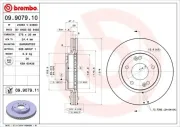 Bremsscheibe Vorderachse BREMBO 09.9079.11