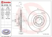 Bremsscheibe Vorderachse BREMBO 09.9132.10