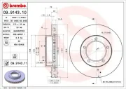 Bremsscheibe Vorderachse BREMBO 09.9143.11