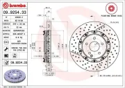 Bremsscheibe Vorderachse BREMBO 09.9254.33