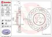 Bremsscheibe BREMBO 09.9257.41