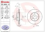 Bremsscheibe Vorderachse BREMBO 09.9350.10