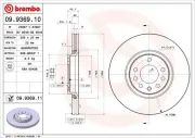 Bremsscheibe BREMBO 09.9369.10