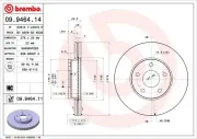 Bremsscheibe BREMBO 09.9464.11