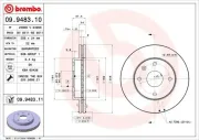 Bremsscheibe Vorderachse BREMBO 09.9483.11