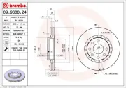 Bremsscheibe Vorderachse BREMBO 09.9608.24