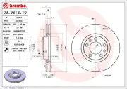 Bremsscheibe BREMBO 09.9612.10