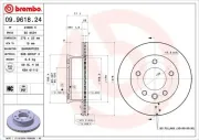 Bremsscheibe Vorderachse BREMBO 09.9618.24