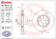 Bremsscheibe BREMBO 09.9619.10