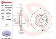 Bremsscheibe Vorderachse BREMBO 09.9626.14