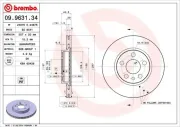 Bremsscheibe BREMBO 09.9631.34