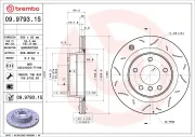 Bremsscheibe BREMBO 09.9793.1S
