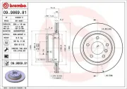 Bremsscheibe BREMBO 09.9869.81