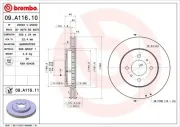 Bremsscheibe BREMBO 09.A116.11