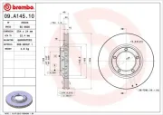 Bremsscheibe BREMBO 09.A145.10