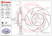 Bremsscheibe Vorderachse BREMBO 09.A183.21