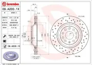 Bremsscheibe BREMBO 09.A200.1X