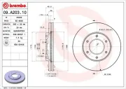 Bremsscheibe BREMBO 09.A203.10