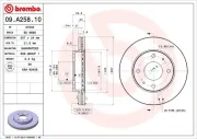 Bremsscheibe Vorderachse BREMBO 09.A258.10