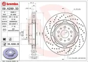 Bremsscheibe BREMBO 09.A299.33