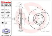 Bremsensatz, Scheibenbremse BREMBO KT 10 015