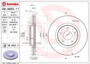 Bremsscheibe Vorderachse BREMBO 09.A603.11