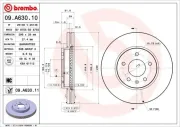 Bremsscheibe BREMBO 09.A630.11