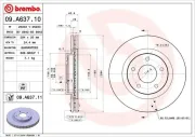 Bremsscheibe BREMBO 09.A637.11