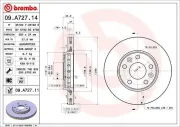 Bremsscheibe BREMBO 09.A727.11