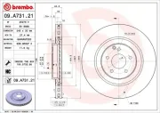 Bremsscheibe Vorderachse BREMBO 09.A731.21