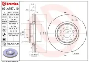 Bremsscheibe BREMBO 09.A757.11