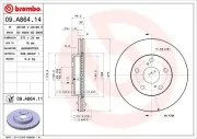 Bremsscheibe BREMBO 09.A864.11