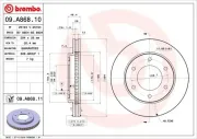 Bremsscheibe Vorderachse BREMBO 09.A868.10