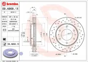 Bremsscheibe Vorderachse BREMBO 09.A868.1X