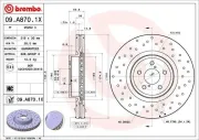 Bremsscheibe Vorderachse BREMBO 09.A870.1X