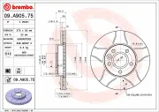 Bremsscheibe Vorderachse BREMBO 09.A905.75