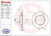 Bremsscheibe BREMBO 09.A919.10