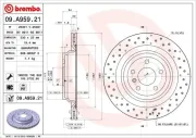 Bremsscheibe Hinterachse BREMBO 09.A959.21