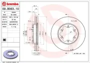 Bremsscheibe BREMBO 09.B063.10