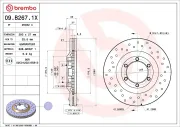 Bremsscheibe BREMBO 09.B267.1X