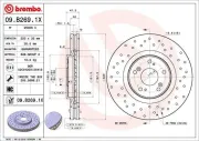 Bremsscheibe Vorderachse BREMBO 09.B269.1X