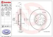 Bremsscheibe Vorderachse BREMBO 09.B272.10