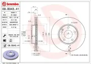 Bremsscheibe Vorderachse BREMBO 09.B343.41