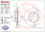 Bremsscheibe BREMBO 09.B344.41