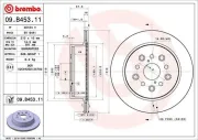 Bremsscheibe Hinterachse BREMBO 09.B453.11