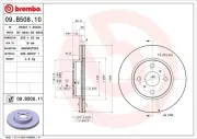 Bremsscheibe Vorderachse BREMBO 09.B508.11