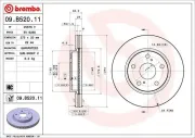 Bremsscheibe BREMBO 09.B520.11