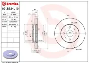 Bremsscheibe BREMBO 09.B524.10