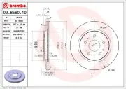 Bremsscheibe Vorderachse BREMBO 09.B560.10